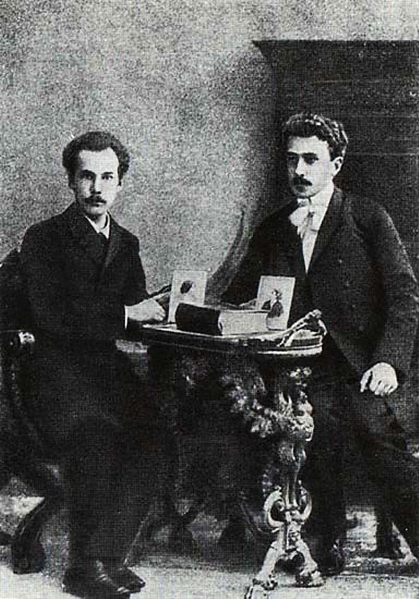 Сергей Соловьев и Андрей Белый.