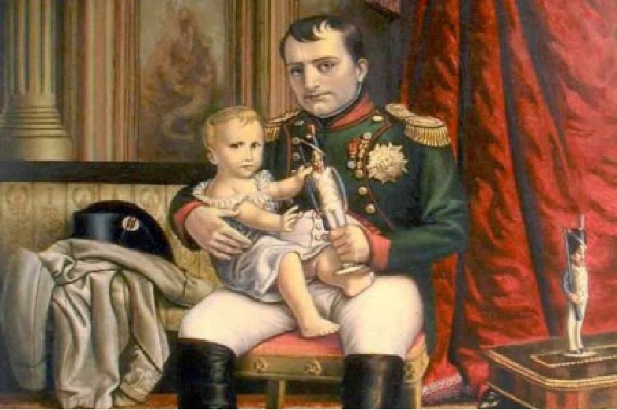 Наполеон с сыном, Римским королем